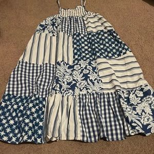 Brand; Cat & Jack Color;Blue and White Size; Medium(7/8)